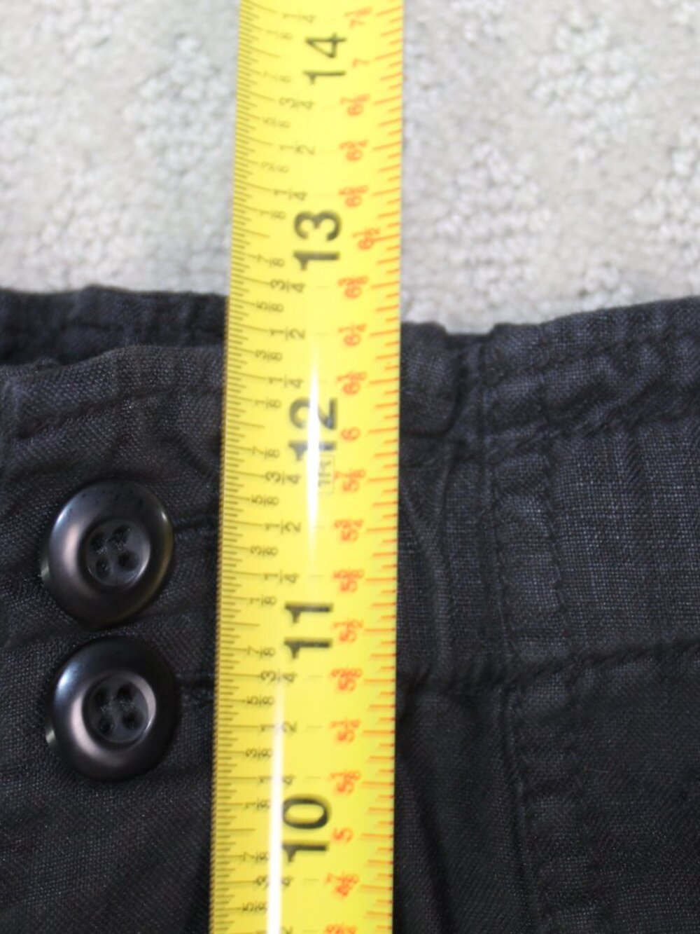 Joie Size S 100% Linen Black Elastic Waist Elastic Ankle Pants - Picture 4 of 7